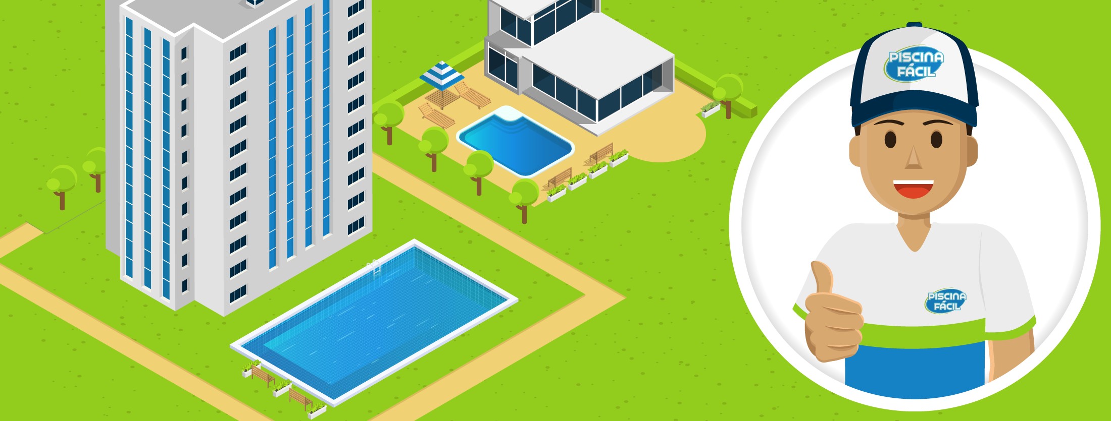 Prédio com piscina