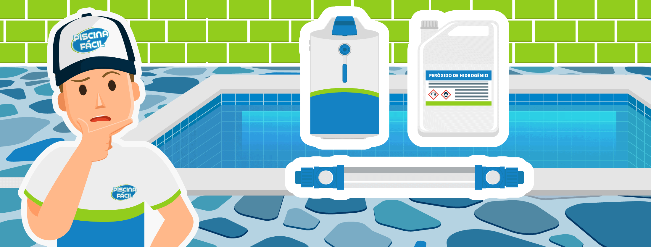 desvantagens da piscina sem cloro